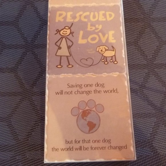NWT Dog themed absorbent stone coasters - Picture 3 of 4